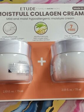 Etude Moistfull Collagen Cream - Cream Color Hydrating Moisture Cream